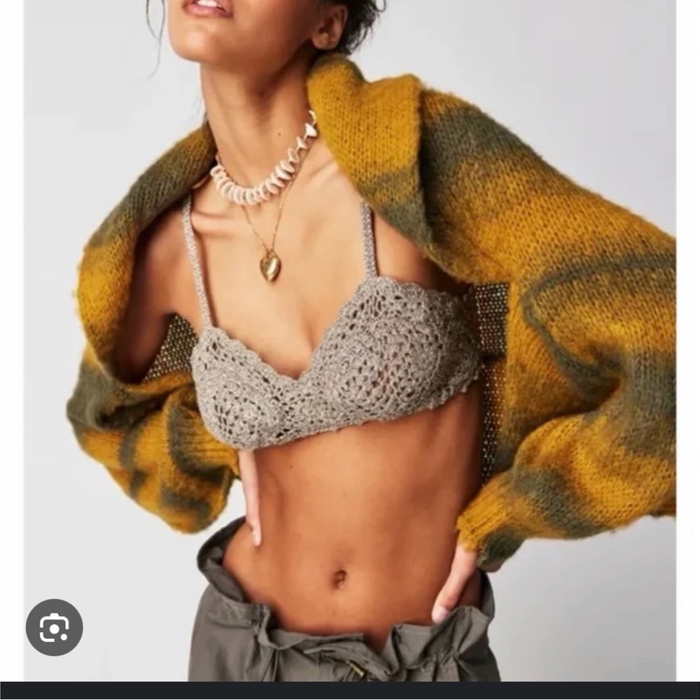 Free People ombré shrug - amber thyme color XS